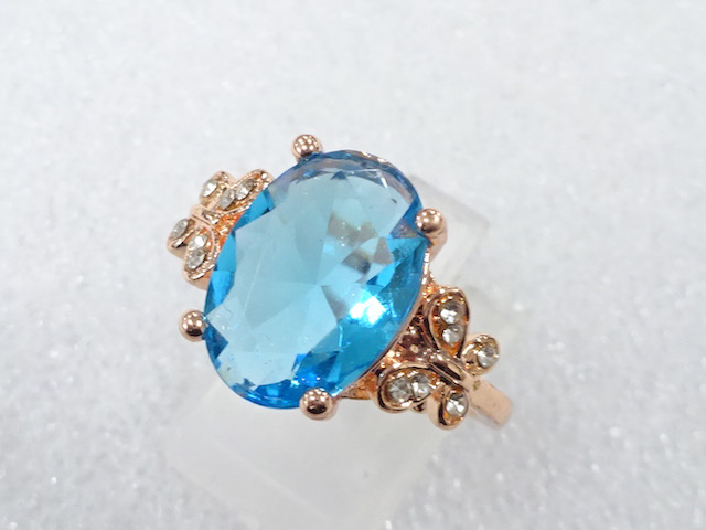 COLORED STONE FASHION RING / JP SIZE 20